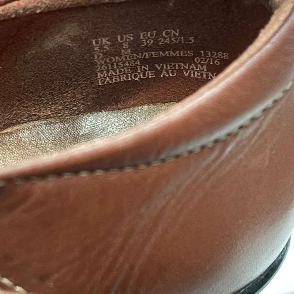 Clarks 13288 Soft Cushion Leather Ankle Strap Closed Sandals Womens Size 8 - Picture 4 of 6